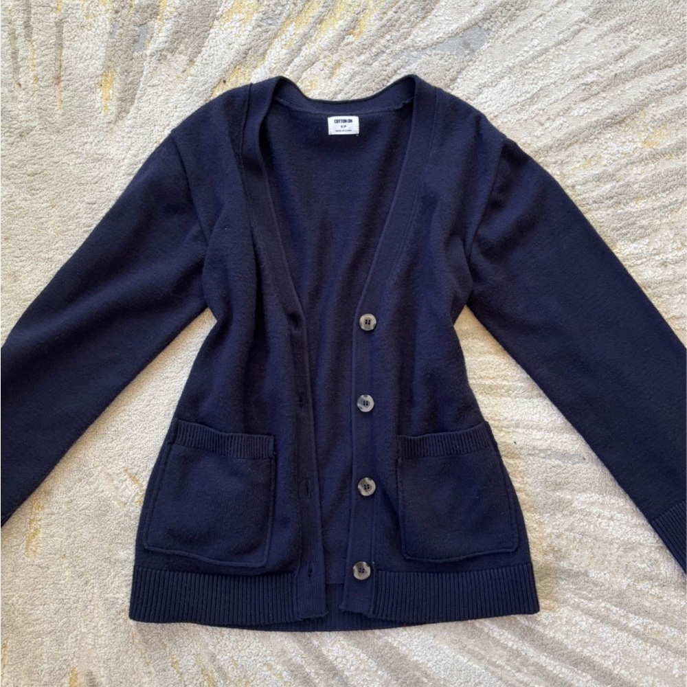 Cotton On Navy Women's Cardigan